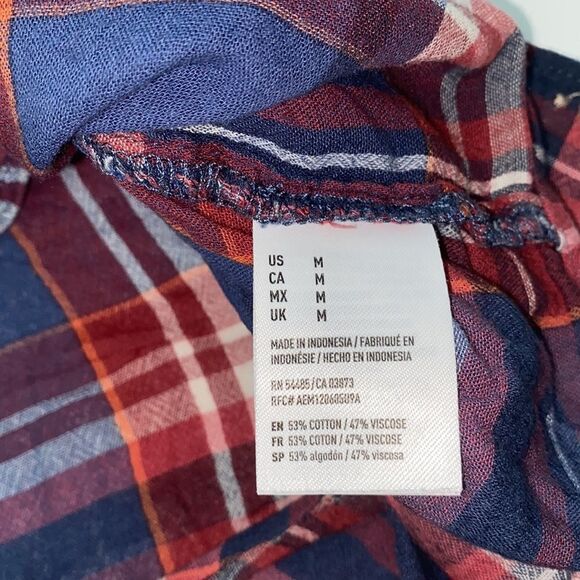 American Eagle plaid button down shirt - Picture 6 of 9